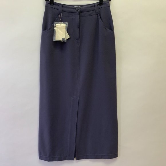 Armani Jeans Women's Straight Pencil Skirt Size 4 Blue Gray NWT